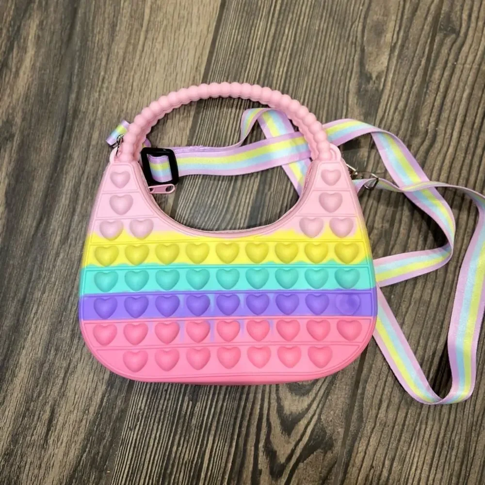 Heart Shaped Pop It Handbag